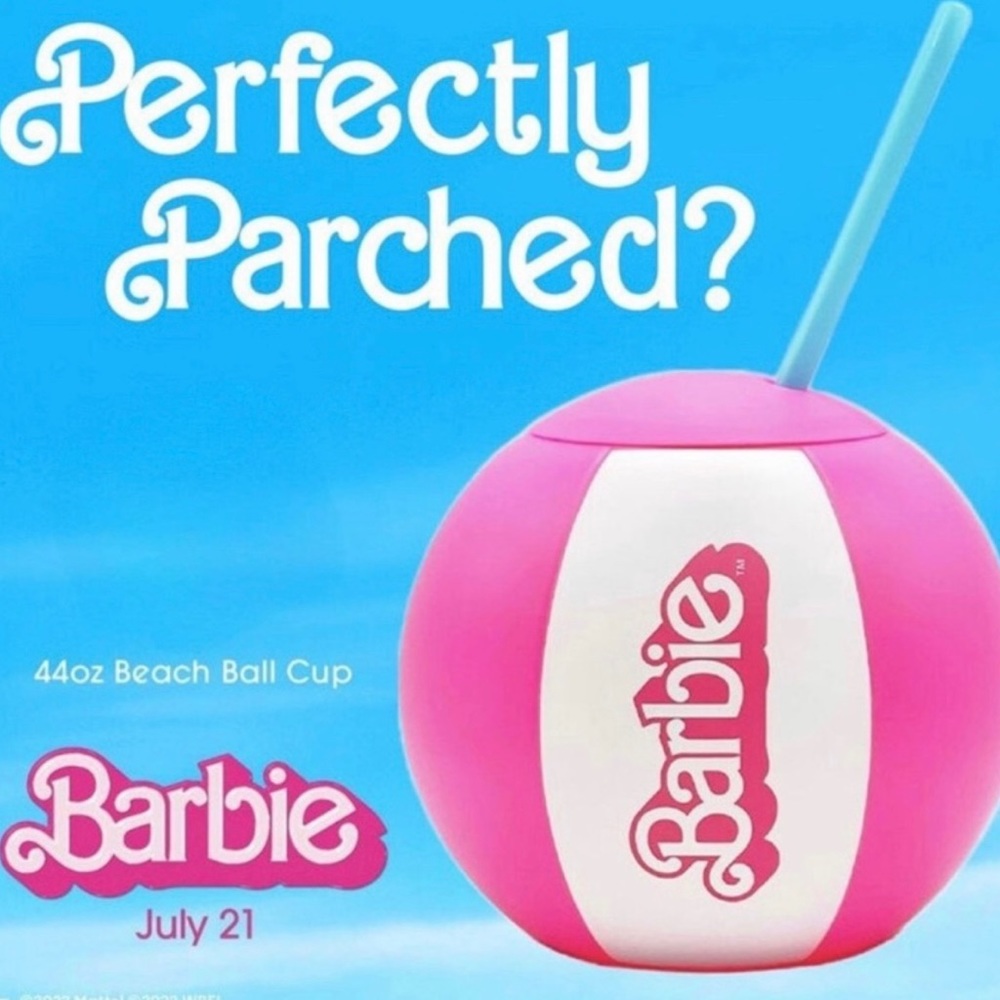 NIB Cinemark Exclusive Barbie 2023 44oz Beach Ball Cup